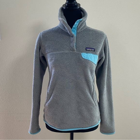 Patagonia Sweater Women’s Size XS Gray Worn Wear® Re-Tool Snap-T® Pullover - Picture 1 of 16